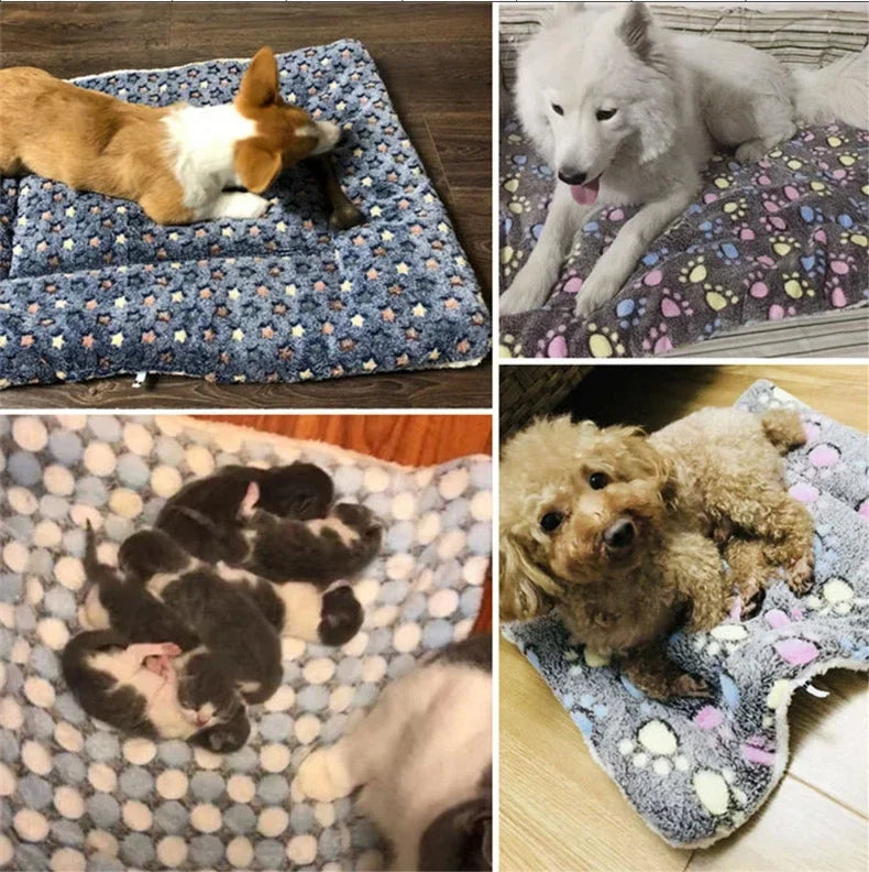 Almofada de Flanela para Dormir de Pet –  Colchão Adorável para Cães Pequenos e Grandes, Cobertor para Suprimentos de Animais de Estimação