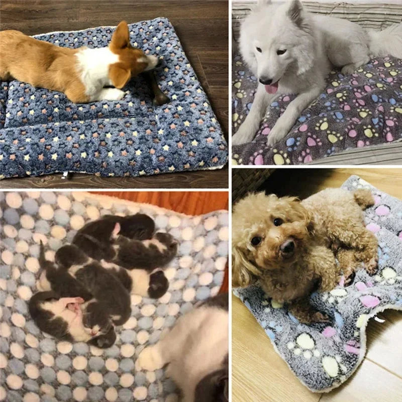 Almofada de Flanela para Dormir de Pet –  Colchão Adorável para Cães Pequenos e Grandes, Cobertor para Suprimentos de Animais de Estimação