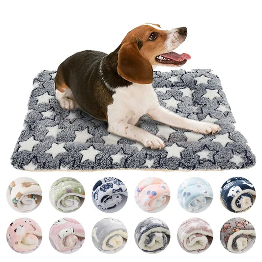 Almofada de Flanela para Dormir de Pet –  Colchão Adorável para Cães Pequenos e Grandes, Cobertor para Suprimentos de Animais de Estimação